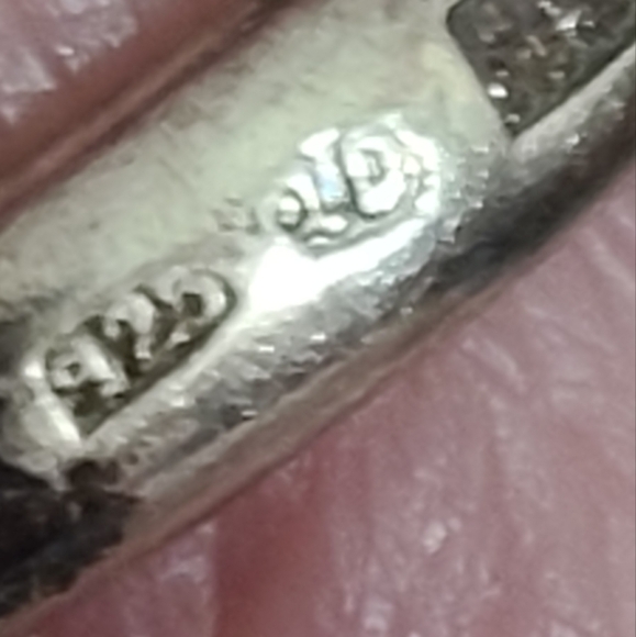 Vintage 925 European Amber Ring Sz 5.25 Poland Sterling Silver Huge Stone - Picture 6 of 14